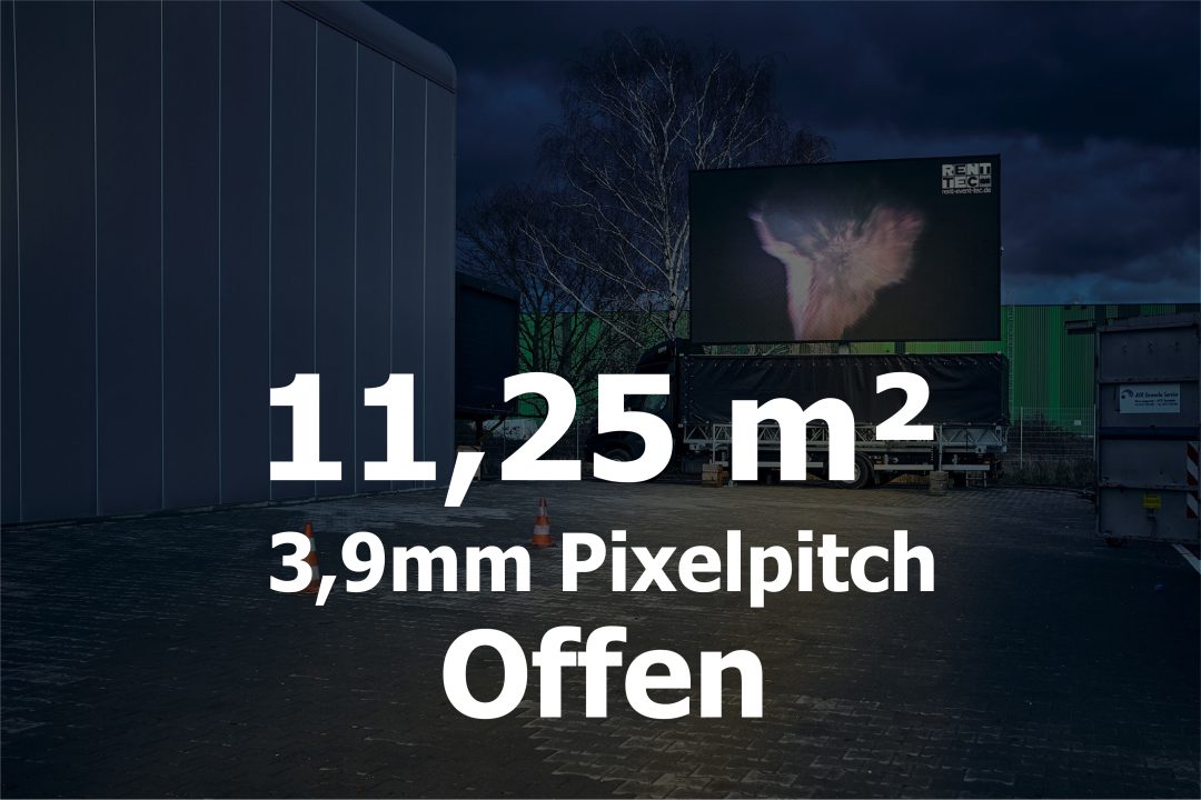 11qm – Offener LED-Trailer – 3,906m Pixelpitch
