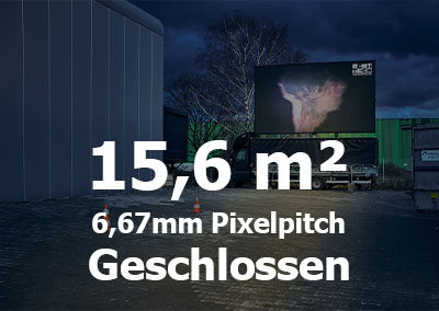 15,6qm – Geschlossener LED-Trailer – 6,67mm Pixelpitch
