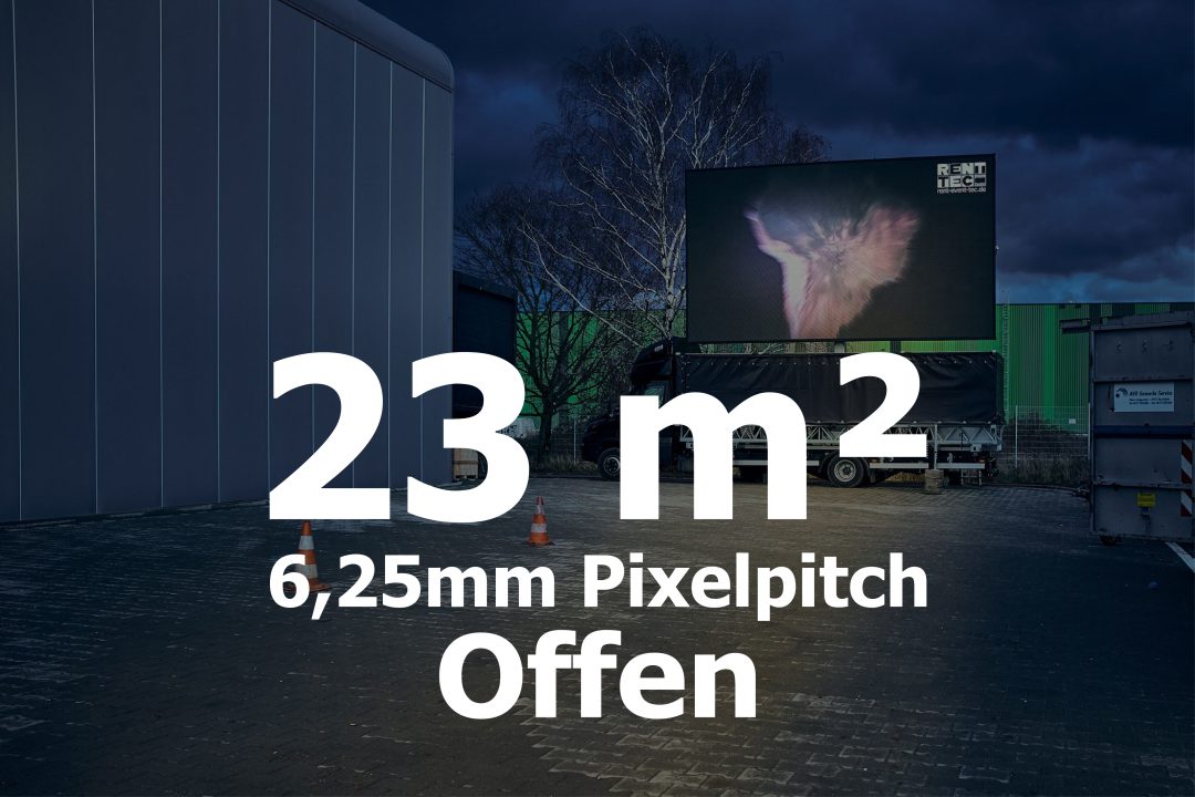 23qm – Offener LED-Trailer – 6,25mm Pixelpitch