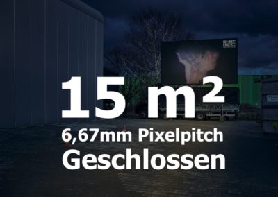 15qm – Geschlossener LED-Trailer – 6,67mm Pixelpitch