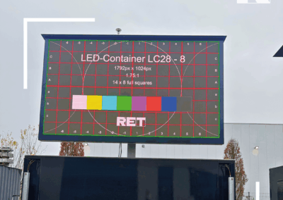 28qm – Geschlossener LED-Container – 3,9mm Pixelpitch