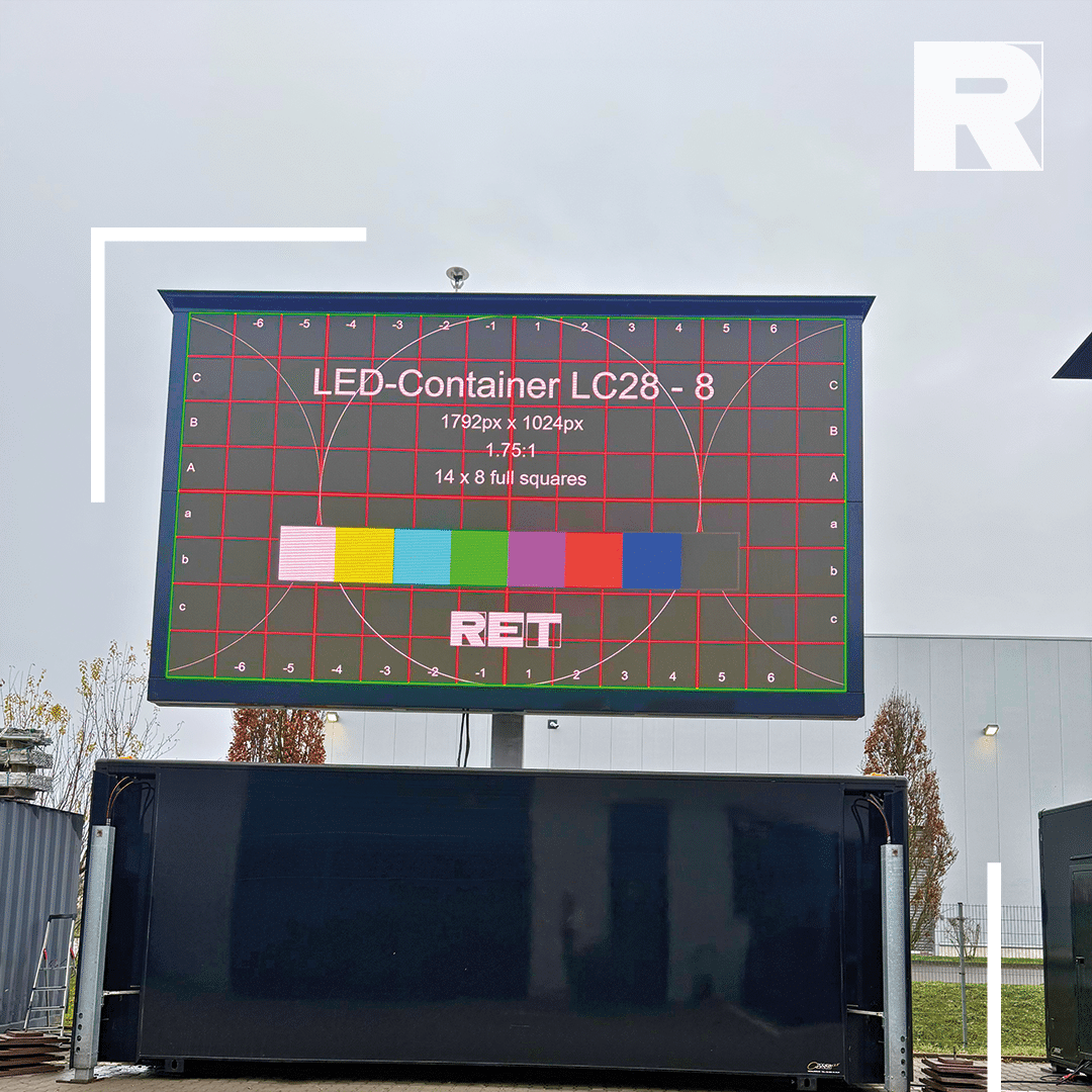 28qm – Geschlossener LED-Container – 3,9mm Pixelpitch