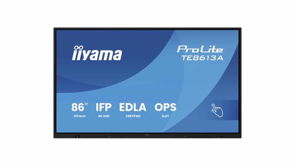 Iiyama ProLite TE8613A-B2AG 86” UHD Multi-Touchdisplay 40 Punkte  Kapazitiv, 86", Multitouch